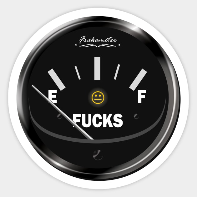 Zero F*cks to Give Sticker by Doc Multiverse Designs